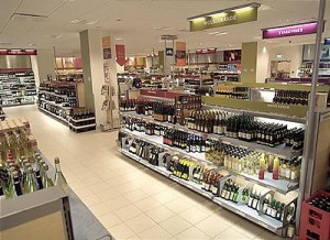 Tipisks alkohola veikals Zviedrijā