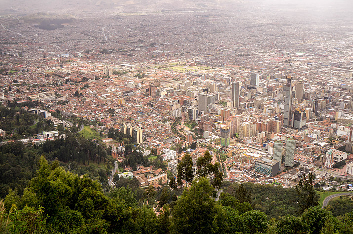 Bogota view from Monserrate